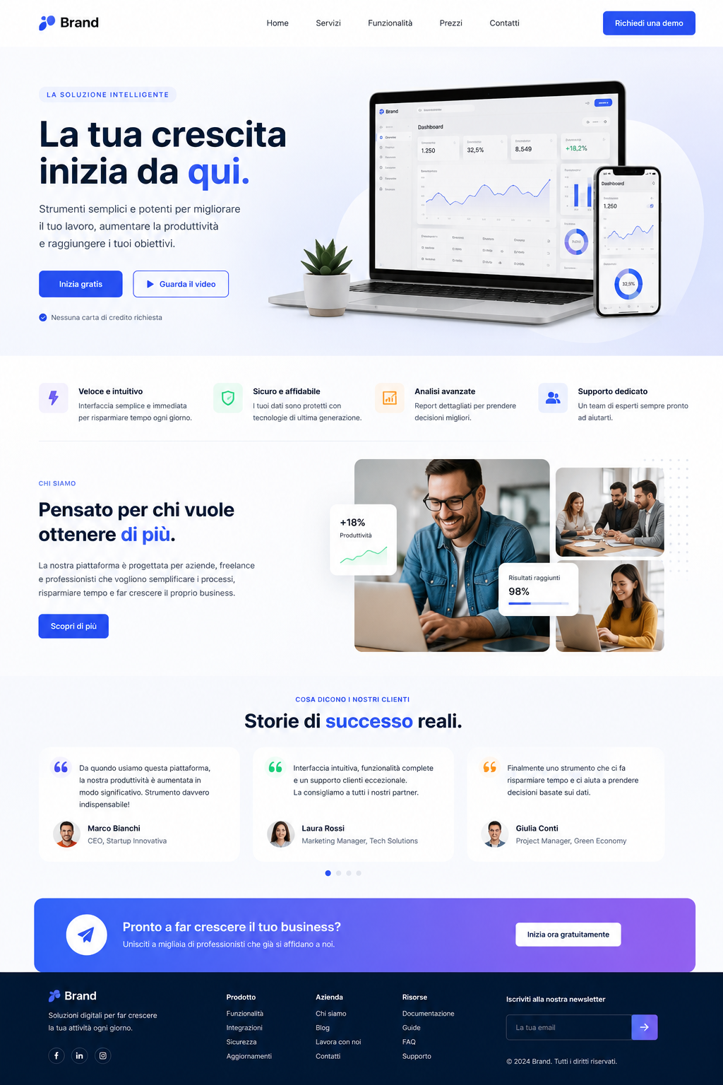 Landing page