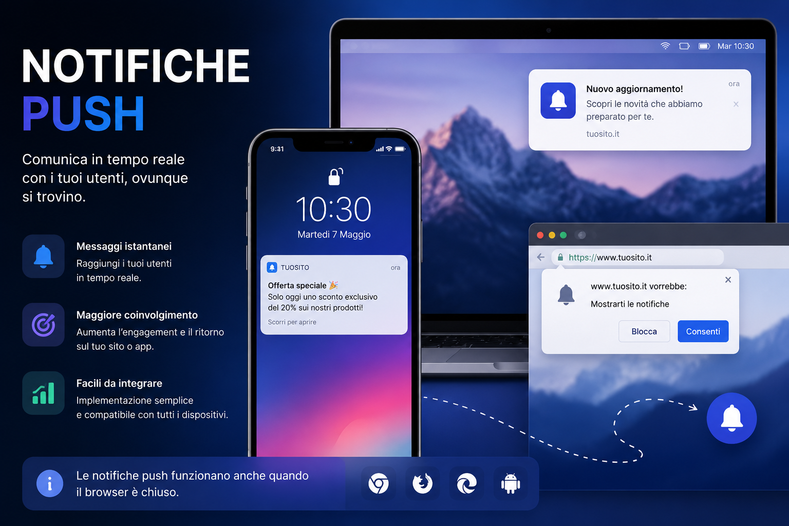 notifiche push, uno strumento potente