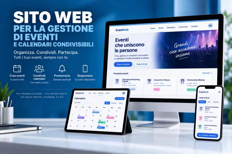 SWL- 04 - Eventi - Sito web aggiornabile in licenza