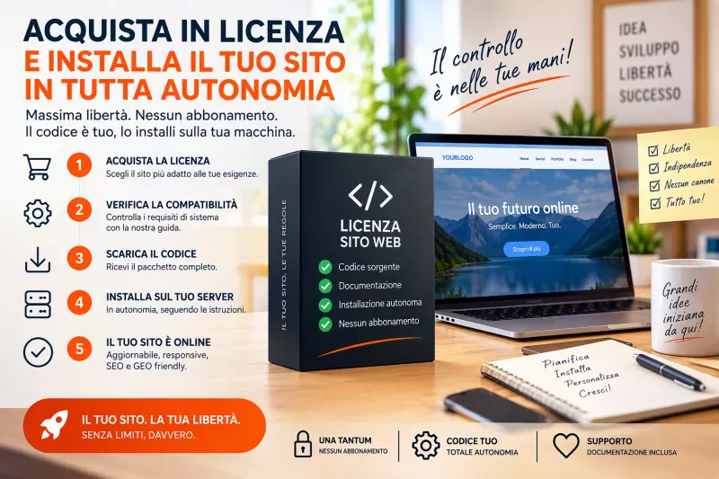 SWL-02 - Vetrina - Sito web aggiornabile in licenza